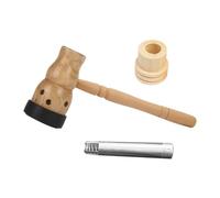 UKCOCO 3 pièces Boîte de Moxibustion Portable Brûleur de Bâtons Moxa Forme de Gourde avec Support Brûlure et Maillage Métallique Outil de Massage Dacupoints Pratique et Transportable