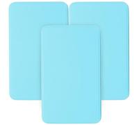 UKCOCO 3 Pièces Boîte en Fer-blanc Rectangulaire, Grosse | Fermeture Étanche, pour Bagues, Boucles D’oreilles et En-cas, Bleu Ciel, Boîte Présent
