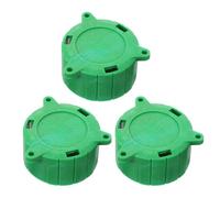 UKCOCO 3 Pièces Bouchon de Connecteur D'attelage de Remorque Vert en Plastique, Couvercle de Protection Étanche pour Prise 13 Broches, Application Polyvalente
