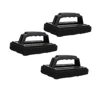 UKCOCO 3 pièces Brosse de Nettoyage BBQ avec Éponge Portable Brosse Ménagère à Main pour Élimination des Résidus et Graisses Outil Pratique pour Barbecue et Four