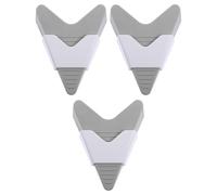 UKCOCO 3 pièces Butées de Porte Caoutchouc Antidérapantes Bloque-porte de Sécurité pour Sol Protection Anti-collision pour Garçon Fille et Animaux Facile à Installer Adapté Usage