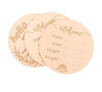 UKCOCO 3 pièces Cartes Signalisation Naissance Personnalisée pour Né Annonce et Souvenir Maternité