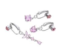UKCOCO 3 Pièces Clip Belly Button Rings Set Fake Navel Jewelry With Butterfly Heart And Round Designs Hypoallergenic Piercing For Women And Men Comfortable Non Pierced Fashion Accessories