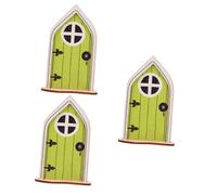 UKCOCO 3 Pièces Décoration de Porte Miniature pour Jardin Féérique Accessoire de Décoration Intérieure Charmante