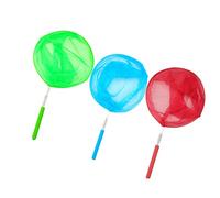 UKCOCO 3 pièces Filets Télescopiques pour Attraper Les Insectes de Filets Colorés Acier Inoxydable pour Garçon Fille Outils Extérieur Amusants pour Chasse Aux et Aux Couleur Aléatoire