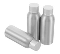 UKCOCO 3 Pièces Flacons de Voyage Aluminium avec Bouchon Vissant Étanches Contenants Rechargeables pour Sérums Lotion et Eau Tonique Protection Antioxydante pour Soins Peau