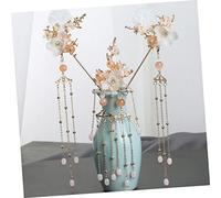 UKCOCO 3 pièces Kit Épingles Chinoises Peigne et Fourchette pour Coiffure Traditionnelle Hanfu Accessoires Cheveux Femme pour Mariage et Cosplay Tenue et Maintien Sûr