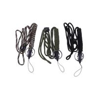 UKCOCO 3 pièces Lanière Étanche Multifonction Paracorde Tressée avec Métallique Bracelet Poignet Ajustable pour Téléphone Badge et Accessoires Extérieurs Couleur Couleur Aléatoire