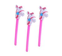 UKCOCO 3 pièces Lot de Bâtons Gonflables Cheval Pailleté Jouets Sensoriels pour Garçon Fille Accessoires de Fête Polyvalents pour Jeux Anniversaire