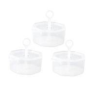 UKCOCO 3 pièces Mini Outil de Nettoyage Facial Gobelets Transparents Détachables pour Mousse Fine Distributeur Manuel de Lait Nettoyant Pratique pour Visage et Shampooing