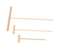 UKCOCO 3 pièces Mini Râteaux Bois Naturel pour Jardin Zen Outil Compact de Lissage Sable pour Décoration Micro Paysage Accessoire Bac à Sable Pratique et Portable