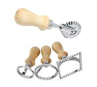 UKCOCO 3 pièces Moules à Biscuits Acier Inoxydable avec Poignée Emporte pour Gâteaux Pâtisseries et Raviolis Rond Petit Rond Grand Carré