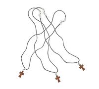 UKCOCO 3 Pièces Pendentif Simple avec Corde Réglable pour Bricolage Voyage et Touche Rétro à Tenue