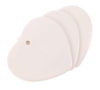 UKCOCO 3 pièces Pendentifs Céramiques Forme Cœur DIY Ornements Suspendus à Peindre pour Décoration Maison et Bricolage Créatif