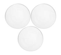 UKCOCO 3 Pièces Plaque Ronde en Verre Borosilicaté pour Chauffe-Cire, 11 | Remplacement Compact, Nettoyage Facile, Compatible Plupart des Modèles, pour Bureau et Maison