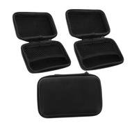 UKCOCO 3 pièces Pochette Zippée Petite Compacte pour Outils de Manucure et Extensions de Cils Trousse de Rangement Multifonction pour Accessoires Beauté et Maquillage Lot de Résistantes