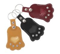 UKCOCO 3 pièces Porte-clés Commémoratif Patte de Chien Souvenir pour Poils Animaux Rangement Sécurisé et Accessoire Élégant pour Mémoire Éternelle