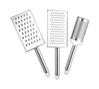 UKCOCO 3 Pièces Râpe Multifonction Acier Inoxydable avec Manche Antidérapant Râpe Fine et Grossière pour Légumes Fromage et Gingembre Outil Pratique pour Carottes et Pommes de Terre