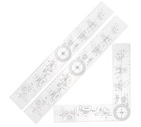 UKCOCO 3 pièces Règle Goniomètre Outil de Mesure de Précision Transparent pour Évaluation de Amplitude des Articulations pour Évaluations Orthopédiques et Réhabilitation