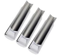 UKCOCO 3 Pièces Slide pour Guitare en Acier Inoxydable Chromé, Barre