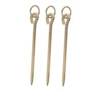 UKCOCO 3 Pièces Stake for Dog Leash Spiral Ground Spike Heavy Duty Outdoor Pet Tethering Post Screw in Anchor for Camping Livestock Management