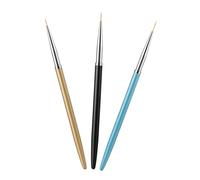 UKCOCO 3 pièces Stylo Pinceau Nail Art et Pratique pour Manucure DIY Outils de Dessin et Sculpture pour Salon et Usage Familial