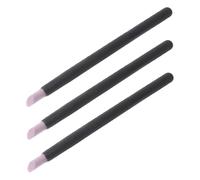 UKCOCO 3 Pièces Tête de broyage de quartz dissolvant d'ongle dissolvant de peau morte lime à ongles de ponçage outil d'insertion d'ongle outil repousse cuticules Plastique Black