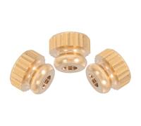 UKCOCO 3 Pièces Vis en Métal Or pour Réparation Précise de Liaison de Soupape, Accessoires pour Cor Baryton Capuchon Moleté Classique, Support Robuste pour Levier de Cor