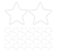UKCOCO 30 Pièces Anneaux Plastique Blancs Étoile Ø pour Capteur de DIY Cercles Robustes pour Décorations Guirlandes et Bricolage Créatif
