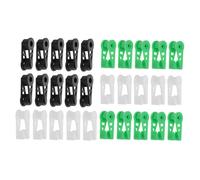 UKCOCO 30 pièces Clips de Fixation Plantes Ajustables pour Entraînement de Croissance Serre et Jardinage Support PP Assortiment Noir Vert et Blanc