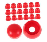 UKCOCO 30 Pièces Couvercle de Protection de Diapositives Protégeurs de sécurité à vis Bouchons à vis Couvre-boulons Capuchon Cache-Boulon Couvercle de Protection Plastique Rouge