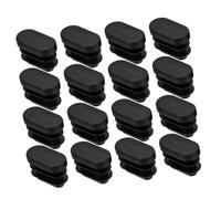 UKCOCO 30 pièces Embouts Plastique Noir pour Chaises Tables Protection Antidérapante pour Meubles Caps PE Lot pour Remplacement et Protection Sols