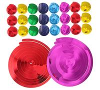 UKCOCO 30 pièces Lot de Décorations Suspendues Spirale Guirlandes Festives Légères pour Plafond et Porte Ornements pour Anniversaire Mariage et Shower Découpes Personnalisables