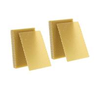 UKCOCO 30 Pièces Plaques de Cire Abeille Naturelle pour Fabrication de Bougies et Cadres de Ruche Feuilles de Cire pour Apiculture Artisanale Adaptables et Compatibles
