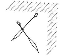 UKCOCO 30 pièces Set de Aiguilles Ergonomiques pour Tresses et Dreadlocks Outils de Coiffure Portables pour Cheveux Épais Crochet Tunisien pour Tresses Accessoires pour et Perruques