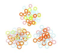 UKCOCO 300 pièces Marqueurs de Maille Plastique Anneaux de Marquage pour Tricot et Crochet Marqueurs de Points Colorés avec Compteurs de Maille Couleurs Aléatoires Couleur Aléatoire
