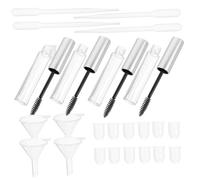 UKCOCO 32 pièces Set de Tubes Mascara Vides avec Pipettes et Entonnoirs Tubes Rechargeables pour Cils Flacons Transparents Étanches et Durables pour Maquillage Portable