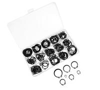 UKCOCO 320 pièces Assortiment Anneaux Arrêt Circlips Externes Acier Ressort Élastique pour Fixations Axiales Serrage pour Réparations Automobile et Industrielle