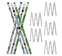 UKCOCO 36 Crayons de Football en Bois Gomme Intégrée, Résistants la Casse et Taillage Uniforme, pour Étudiants et Garçon et Filles en Étude
