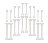 UKCOCO 36 Pièces Ossements Halloween Blancs en Plastique, Assortiment DIY Os Miniatures Grosse et Petite Taille, Accessoires Décoratifs Squelette pour Fêtes, Cosplay et Bricolage Créatif