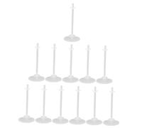 UKCOCO 36 pièces Support de Poupée Transparent Socle de Figurine Stable avec Soutien Lot de Présentoir Plastique pour Rangement et Exposition de Poupées