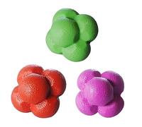 UKCOCO 3pièces Ballon Hexagonal Entraînement Balles De Réactivité Ballons Exercice pour Fitness Balles Entraînement Agiles
