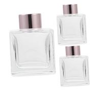 UKCOCO 3pièces Bouteilles Pour Aromathérapie De Flacons Diffuseurs Réutilisables Pour Parfumer Intérieur Et Purifier Air Couvercles De Aléatoires