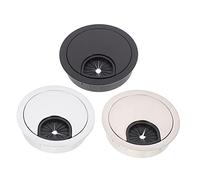 UKCOCO 3pièces Couvercle De Trou De Câble De Bureau pour Gestion des Câbles Finition Brillante Satinée Et Mat Accessoire Pratique pour Maison Et Bureau