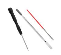 UKCOCO 3pièces Kit de Réparation Instruments à Vent Outils Précis pour Clarinette Saxophone Flûte et Piccolo Tournevis Plat et Crochet à Ressort Double Tête pour Entretien Professionnel