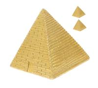 UKCOCO 3pièces Miniature Pyramid Statues Ancient Egypt Resin Crafts Decorative Ornaments for