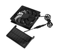 UKCOCO 3w Ventilateur Solaire pour Poulailler Et Animaux Système De Refroidissement Extérieur à Panneau Solaire Ventilation Continue pour Granges Et Enclos