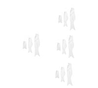 UKCOCO 4 ensembles Bannière De Carpe Vierge Drapeaux Vierges À Faire -Même Pour Décorer Poissons Drapeau Vierge Pour Tissu Banderole De Drapeau Suspendu Pour 3 pièces * 4
