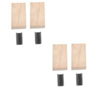 UKCOCO 4 Ensembles Fixation pour Fer Durable Outils de Remplacement pour Manches de Cales Robustes pour Jardinage Manuel