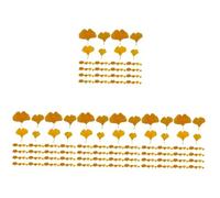 UKCOCO 4 Ensembles Ginkgo Artificielles Décoratives Ornements Simulés pour Et Décorations Maison Vives Et 108 Pièces * 4